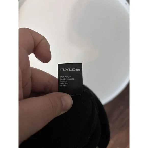 Fly Low Flylow Unisex Beanie Adults Retro Stripe 9 Across One Size Black - Picture 3 of 5